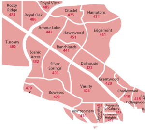 NW Real Estate Map - Calgary