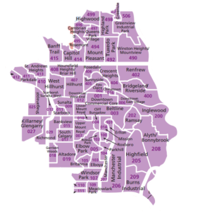 Calgary Inner City MLS Map